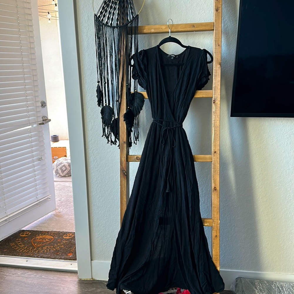 Lulu’s Black Wrap Dress